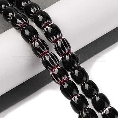 Бусы лэмпворк ручной работы LAMP-K041-01B-01-1