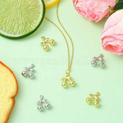 6шт 2 цвета латунные подвески KK-CJ0003-12-1