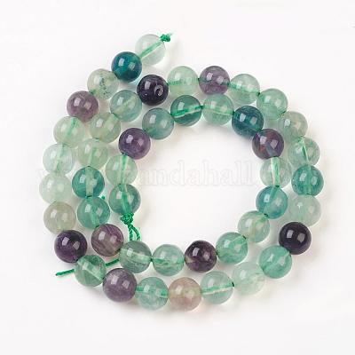 Природные флюорита нити бисера G-D840-56-8mm-AB-1