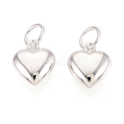 925 стерлингового серебра подвески сердца STER-T008-32S-02-1