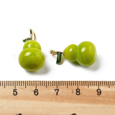 Подвески из латуни ручной работы в технике лэмпворк KK-D323-01B-01-1