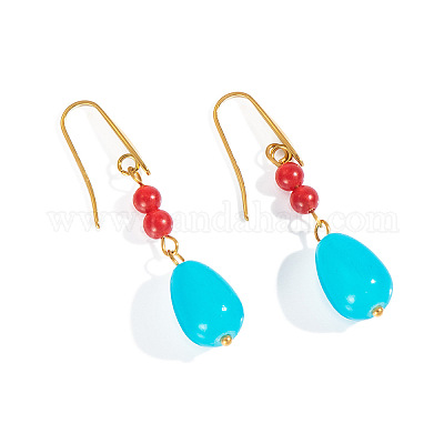 Серьги-капли из нержавеющей стали YL7427-1