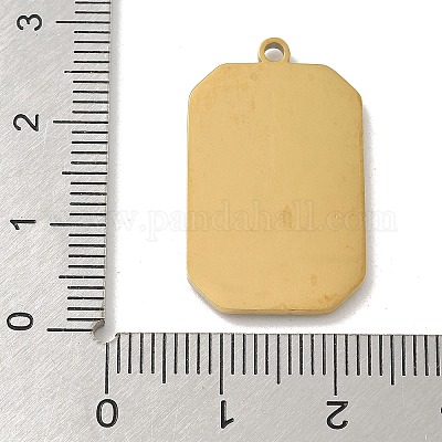 Подвески из нержавеющей стали 304 со стразами STAS-I322-82G-B-1