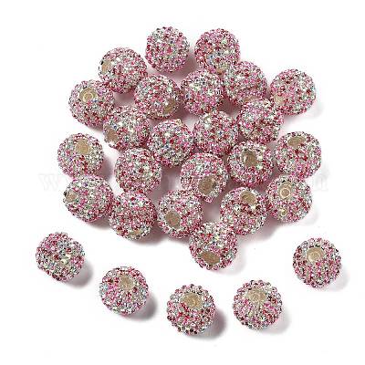 Сверкающие стеклянные стразы круглые бусины OACR-S048-01D-1