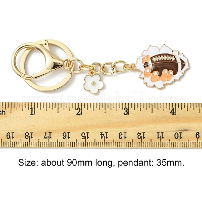 Брелок из эмалевого сплава KEYC-FS00025-3-1