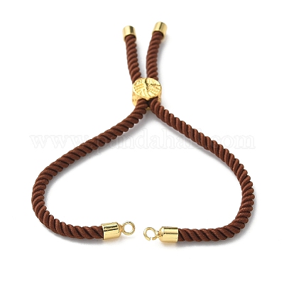 Изготовление браслетов из хлопка KK-F758-03N-G-1