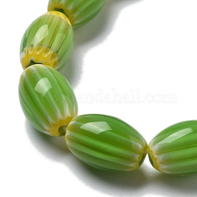 Ручной работы millefiori стеклянные бусины нитки LAMP-F035-12C-1