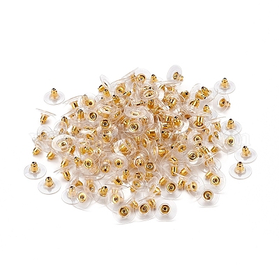 100 пара латунных спинок сережек муфты пули KK-YW0001-32-1