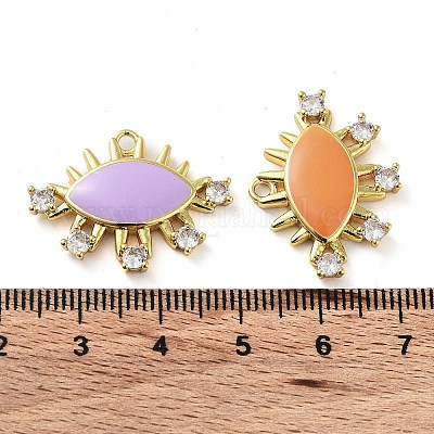 Латунные латунные подвески с цирконием микро паве KK-F871-19G-1