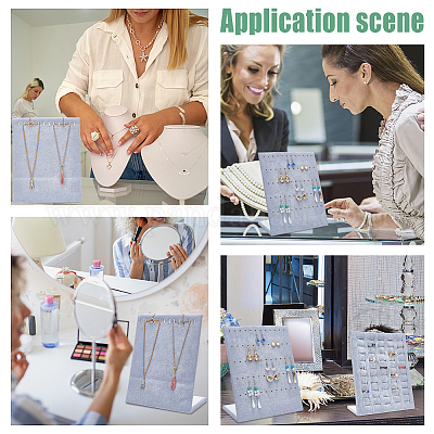 3 шт. 3 стиля бархатных подставок для колец ODIS-PH0001-60B-1