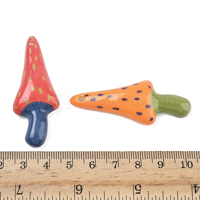 Ручной работы фарфора большие кулоны&nbsp;PORC-I030-04-1