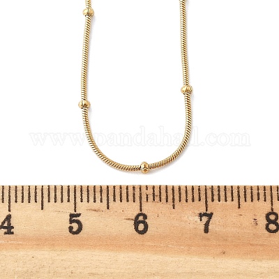 Ионное покрытие (ip) 304 нержавеющая сталь змея цепи ожерелья X-NJEW-F248-11A-G-1