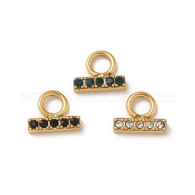 Ионное покрытие (ip) нержавеющая сталь 304 с подвесками из стразов STAS-G351-15G-1