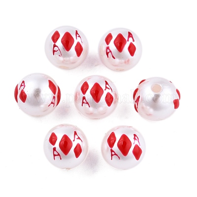 Хэллоуин непрозрачные бусины из абс-пластика имитация жемчуга и эмали KY-G020-01L-1