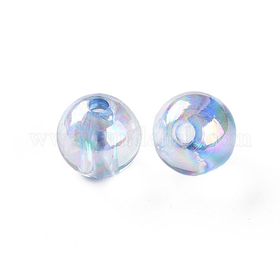 Прозрачные акриловые бусины MACR-S370-B10mm-749-1