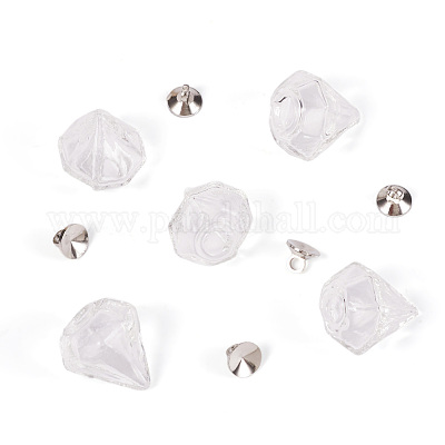 5 шт. бутылок из выдувного стекла ручной работы GLAA-TA0012-33C-1