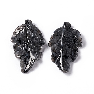 Подвески из натурального ларвикита&nbsp;G-I336-01-16-1