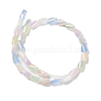 Стеклянные бусины с гальваническим покрытием  EGLA-P065-01A-1