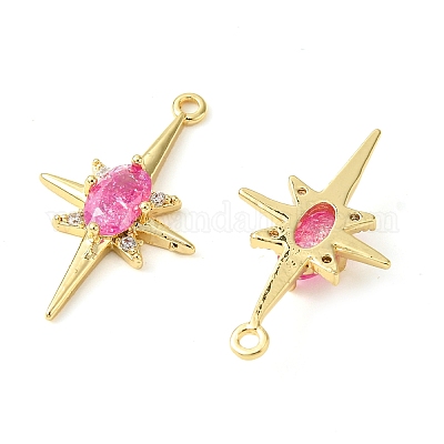 Латунные микро проложить кубического циркония подвески KK-M277-08G-07-1