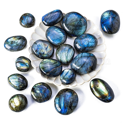 Натуральный лабрадорит овальный камень PW-WG14895-02-1