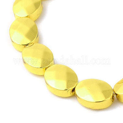 Гальванизировать немагнитных синтетический гематит бисер пряди G-E597-09-1