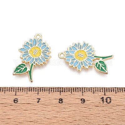 Подвески из эмали и сплава&nbsp;ENAM-T024-32B-G-1