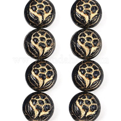 Чешские прессованные стеклянные бусины GLAA-I061-50-1