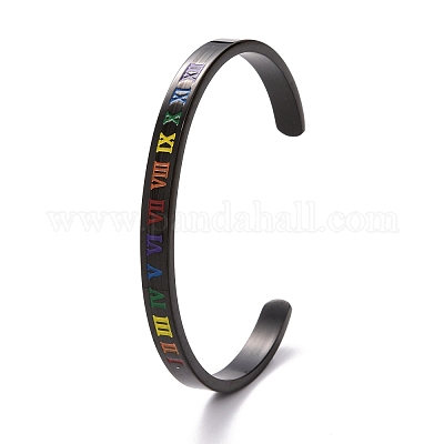 Браслет-манжета Rainbow Pride BJEW-F419-14EB-1