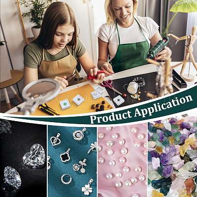 48 шт. пластиковые коробки для хранения драгоценных камней и ювелирных изделий OBOX-BC0001-53-1