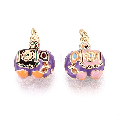 Латунь эмаль подвески KK-T072-23A-G-1