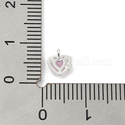 925 стерлингового серебра микро проложить кубического циркония подвески STER-Q002-02C-1