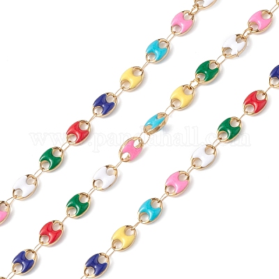 Эмалированные цепочки из кофейных зерен ручной работы CHS-P016-50G-1