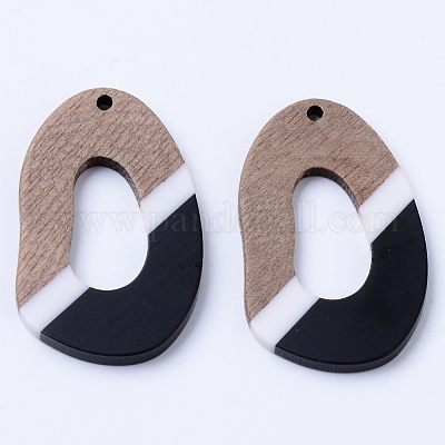 Подвески из смолы и ореха RESI-N025-002A-B02-1