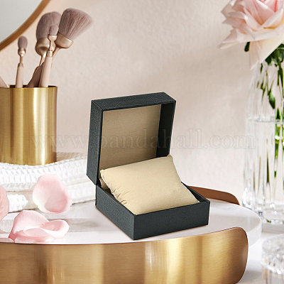 Коробки для часов из искусственной кожи с узором личи CON-WH20013-02A-1