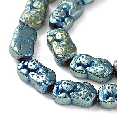 Гальванические нити из синтетических немагнитных гематитовых бусин G-F767-03C-1