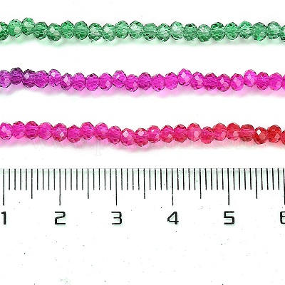 Прозрачные окрашенные стеклянные бусины X1-DGLA-A034-T1mm-A24-1