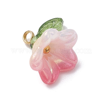 Акриловые цветочные подвески PALLOY-TA00250-1