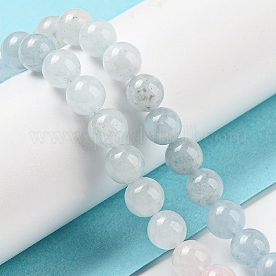 Природные морганит нитей бисера G-P503-6MM-01-1