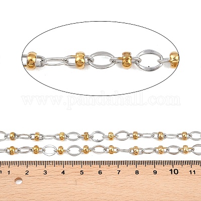 Двухцветные цепи из нержавеющей стали 304 с овальными звеньями&nbsp;CHS-P028-09A-1