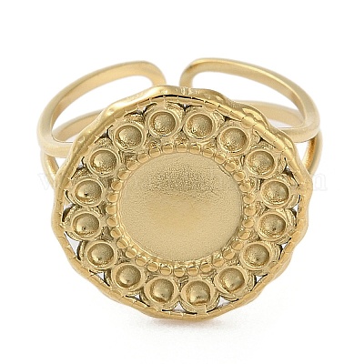 Ионное покрытие (ip) кольца из нержавеющей стали 304 RJEW-C075-04D-G-1