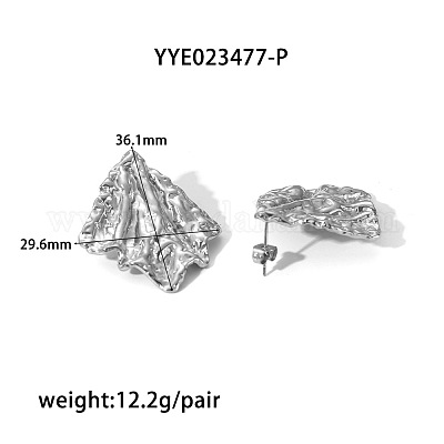 1 пара серег-гвоздиков из нержавеющей стали 304 в стиле ретро VP7610-2-1