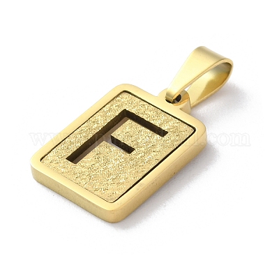 Подвески-алфавиты из нержавеющей стали 304 STAS-S152-01G-F-1