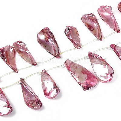 Нити бусин из натуральных пресноводных ракушек SHEL-T020-55A-1