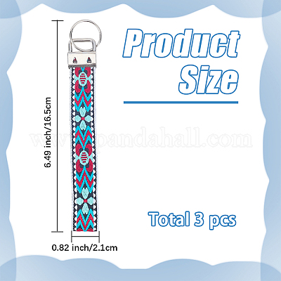 Брелок из железа с полиэстеровой окантовкой KEYC-WH20054-011A-1