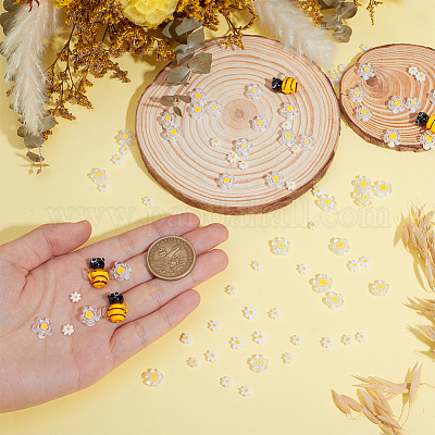 Бусины ручной работы из стекла миллефиори/лэмпворк LAMP-DR0001-13-1