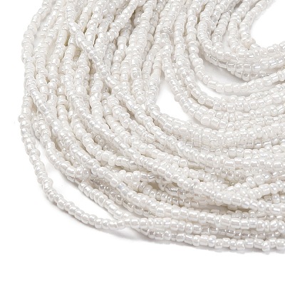 Многорядные ожерелья из стеклянных бусин в стиле бохо для женщин NJEW-G149-01D-1