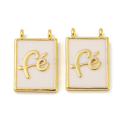 Подвески из латуни с эмалью в стойку KK-R153-11G-1