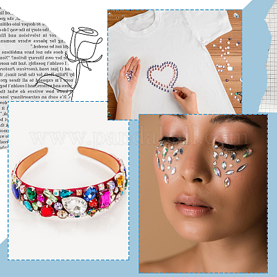 Акриловый кабошоны со стразами DIY-WH20007-239A-1