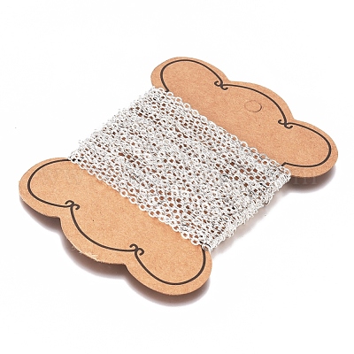 Латунные плоские овальные кабельные цепи X-CHC025Y-01-S-1