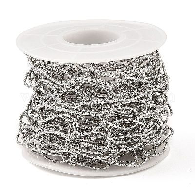 Цепи из нержавеющей стали 304 ручной работы с текстурированными каплевидными звеньями CHS-G025-01P-1